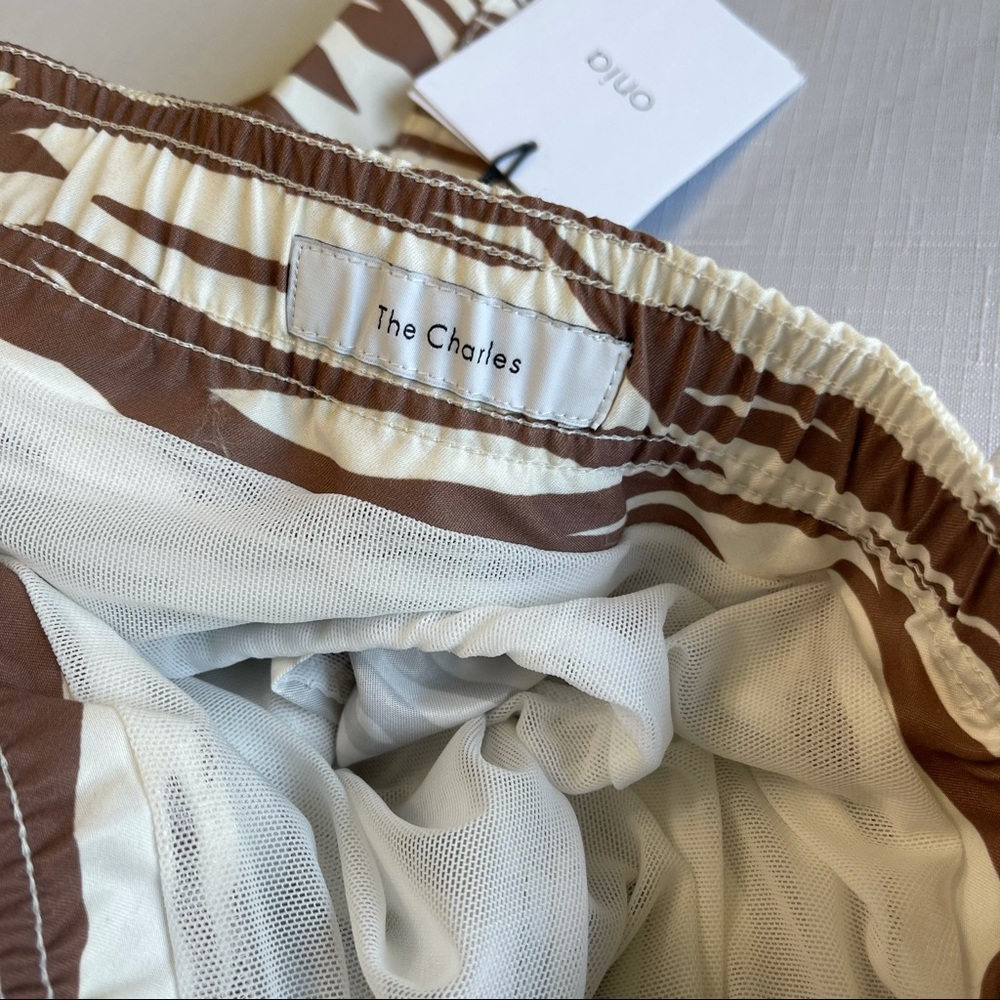 ONIA Swimwear ONIA swim Trucks ZEBRA Swim Shorts Trunks toasted coconut L - Picture 11 of 16